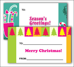 Christmas Stickers Cards